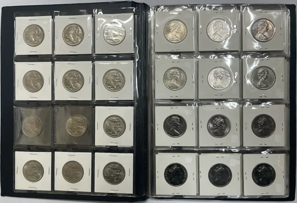 Complete Date Set of Australian 10 Cent 1966 to 2019 Uncirculated product image