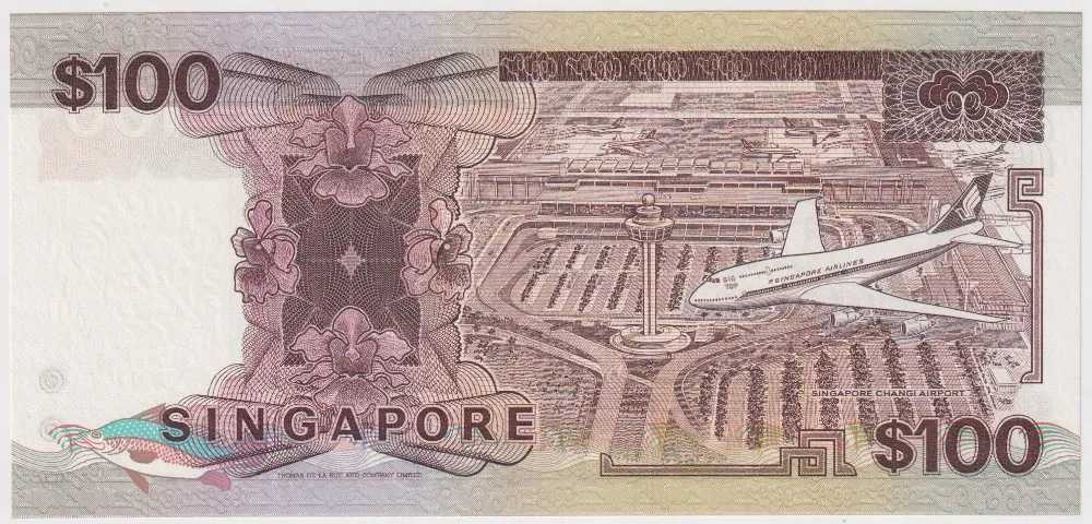 Singapore 1985 100 Dollars P# 23a Uncirculated product image