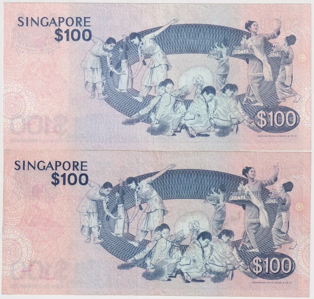 Singapore 1977 100 Dollars P# 14 good VF product image