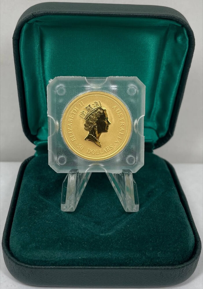 1997 Gold Half Ounce Unc Coin Kangaroo Nugget Unc - Fok Privy Mark