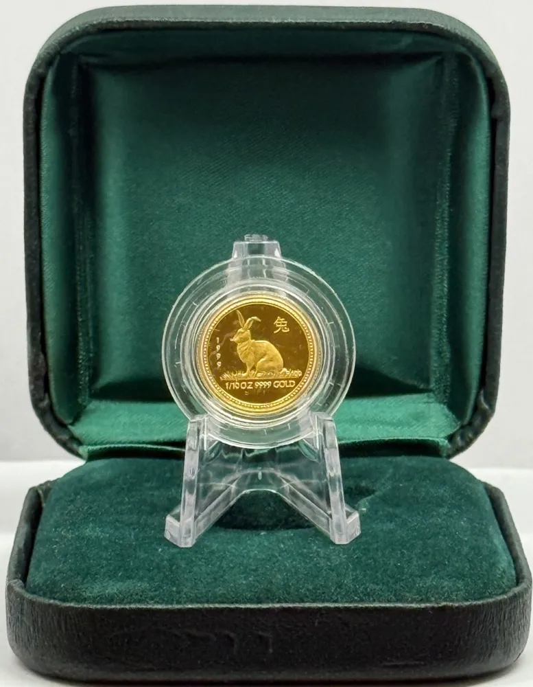 1999 Gold 1/10th Ounce Proof Coin Lunar Rabbit