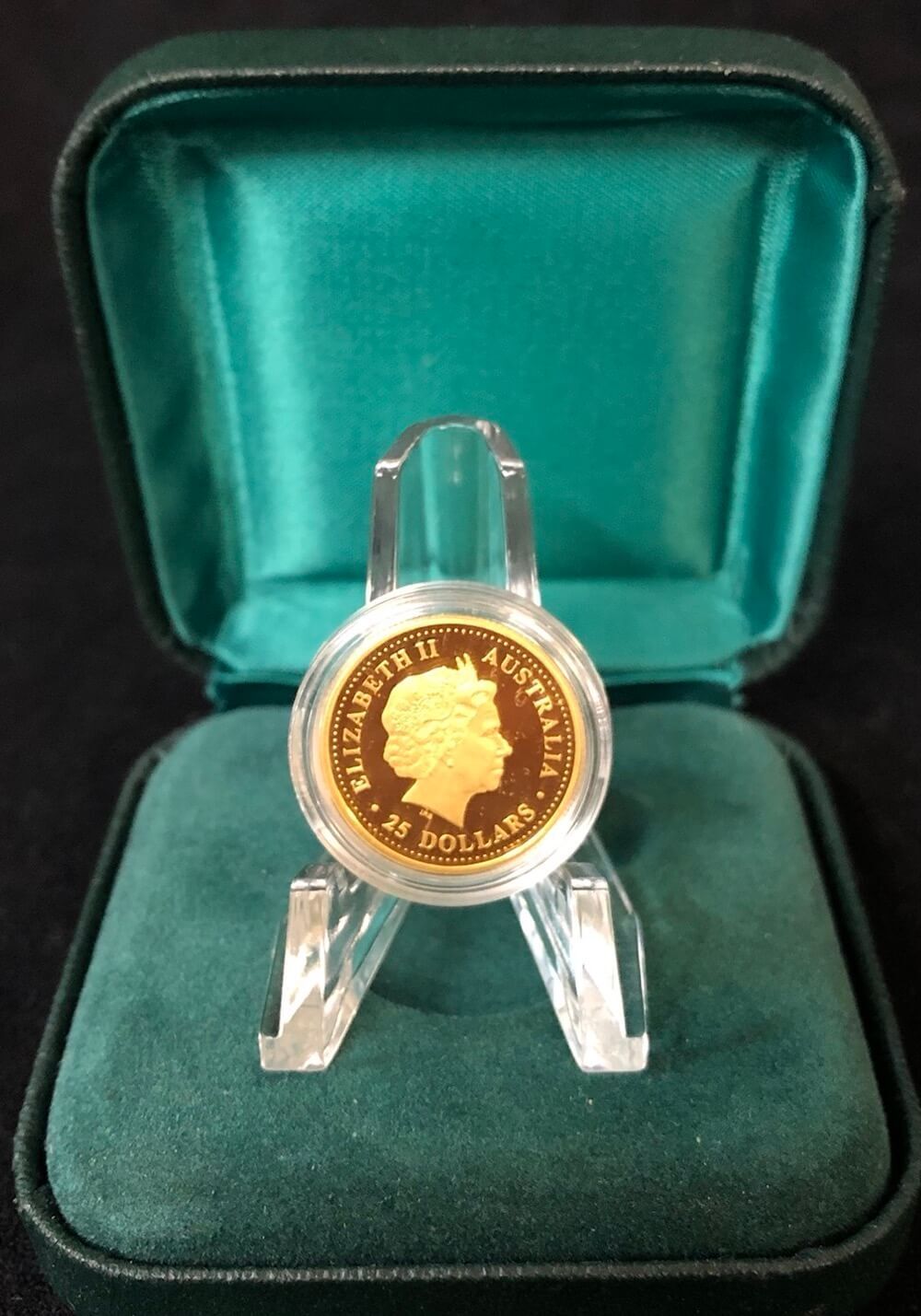 2001 Gold Lunar Quarter Ounce Proof Coin Series I Snake