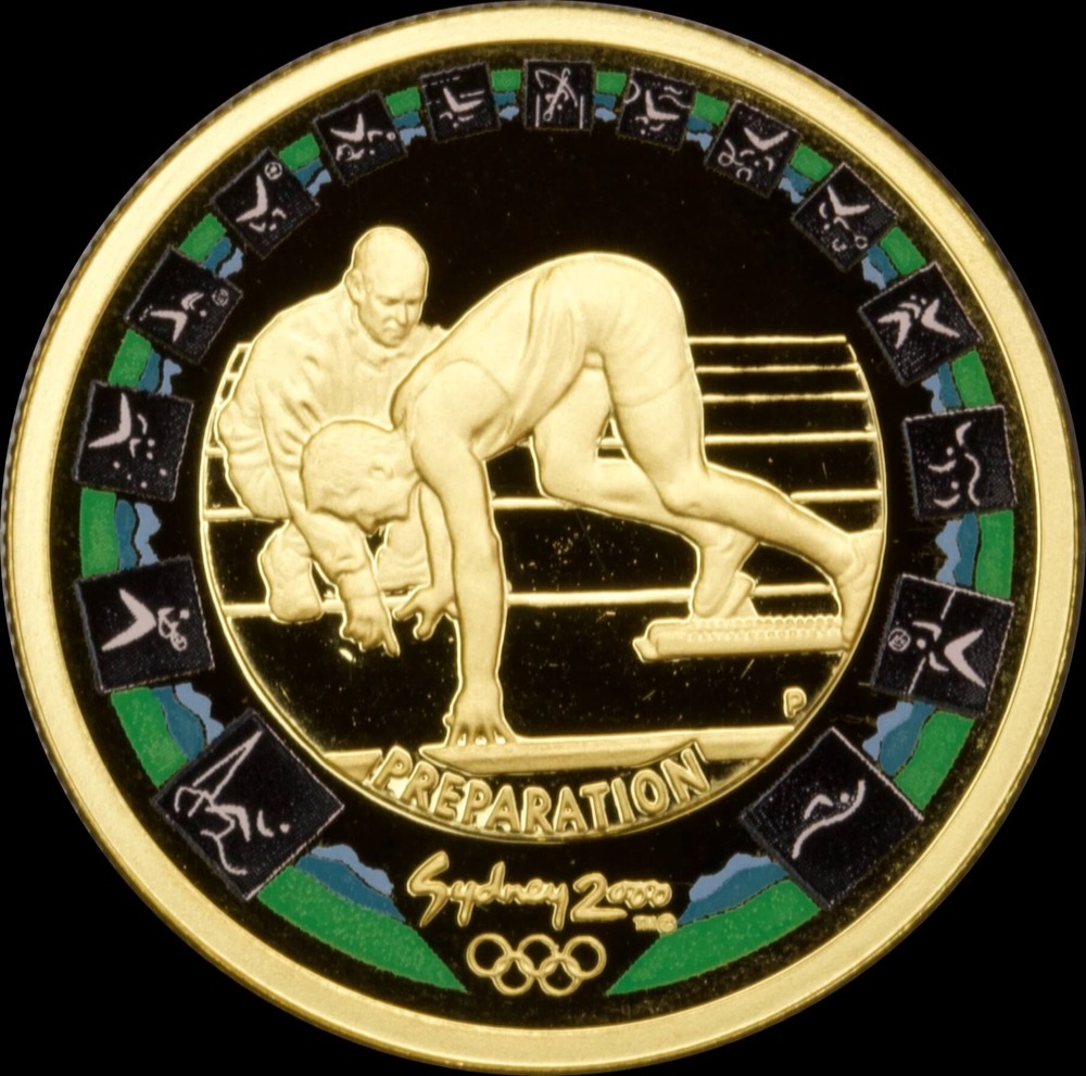 2000 Gold Olympic Proof Coin - Preparation II