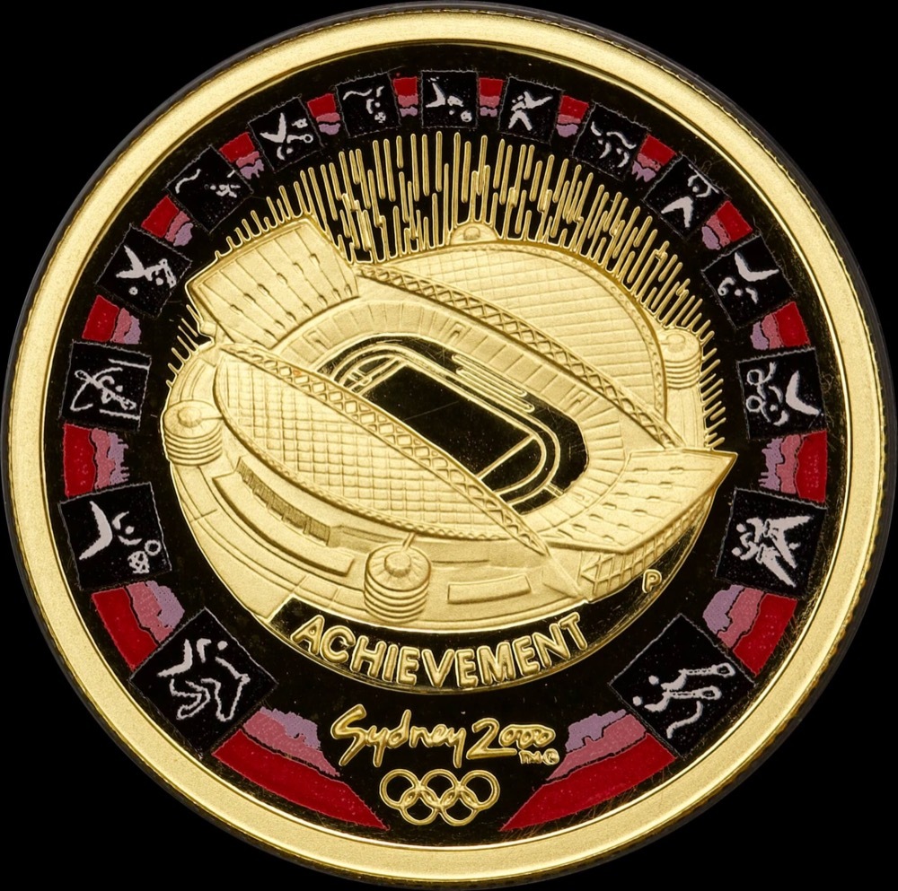 2000 Gold Olympic Proof Coin - Achievement