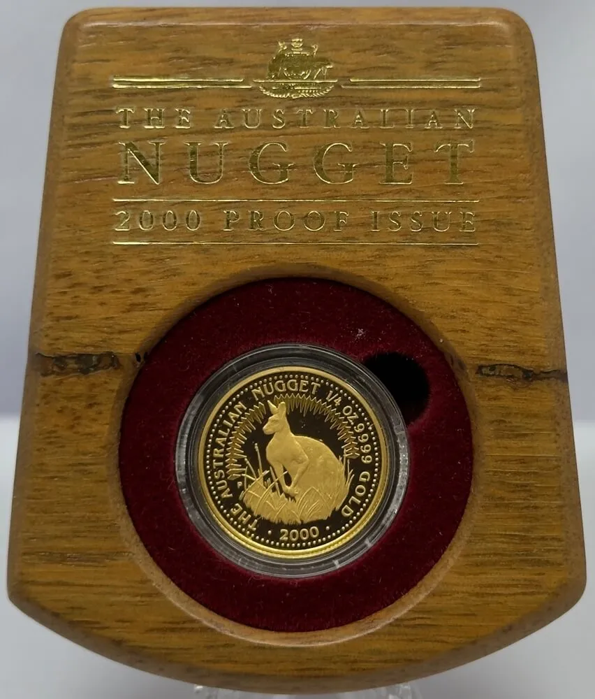2000 Gold 1/4oz Proof Coin - Kangaroo Nugget