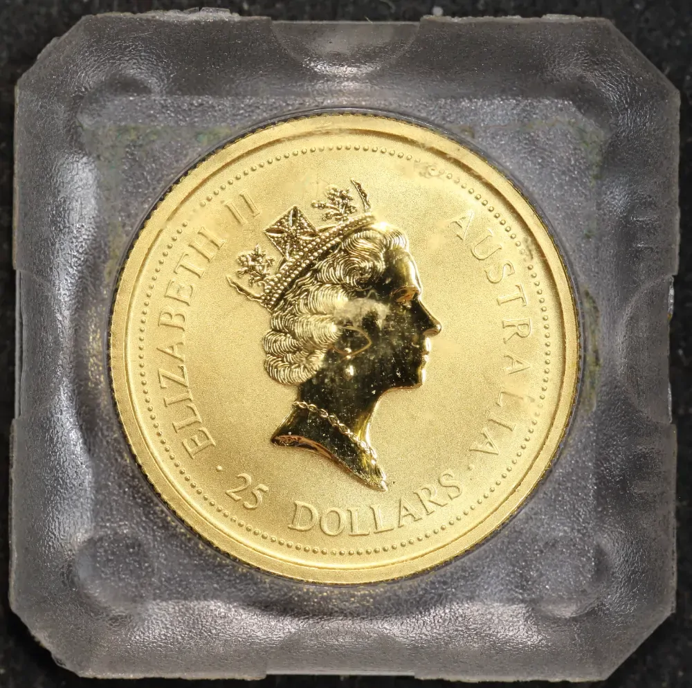 1995 Gold Quarter Ounce Uncirculated Coin Kangaroo