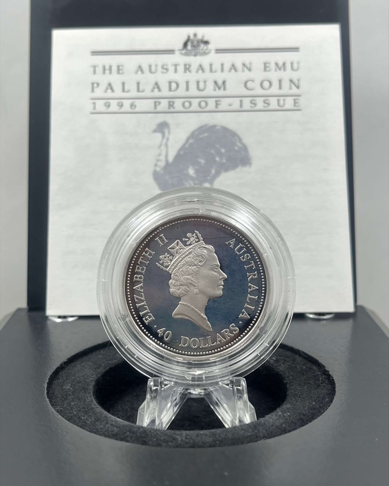 1996 Palladium One Ounce Proof Coin Emu