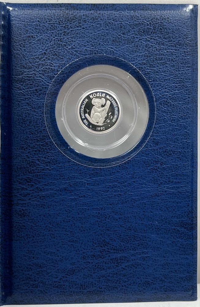 1992 Platinum Twentieth Ounce Proof Coin Koala