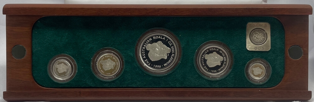 1996 Platinum 5 Coin Set Australian Koala