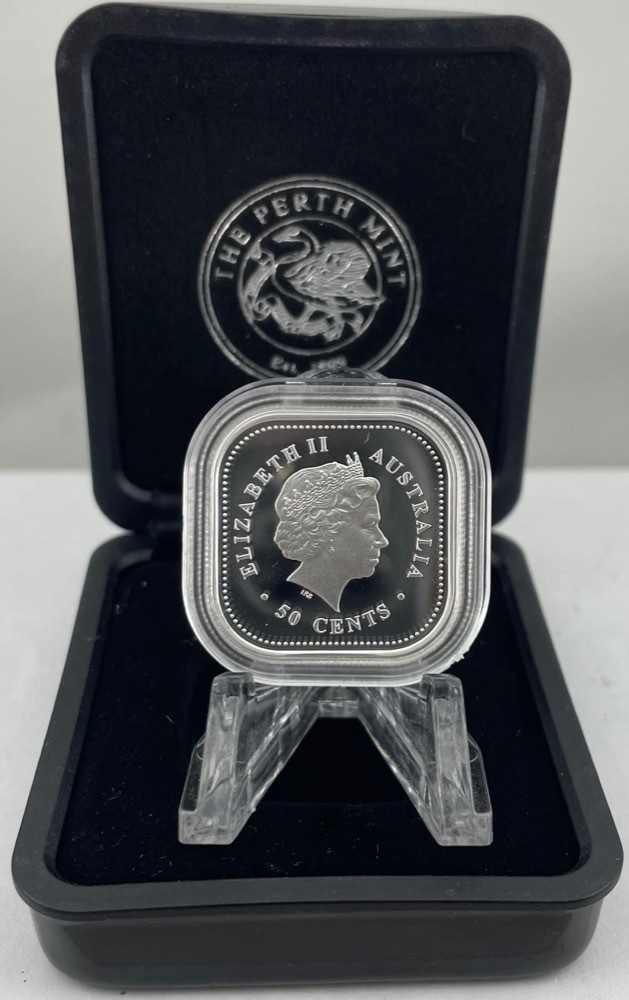 2004 Silver 1/2 Ounce Proof Coin Kookaburra Square Penny product image