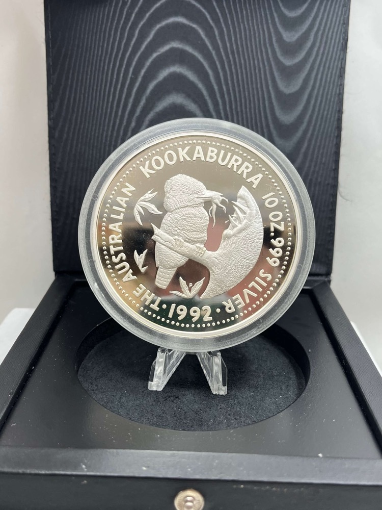 1992 Silver Ten Ounce Proof Coin Kookaburra