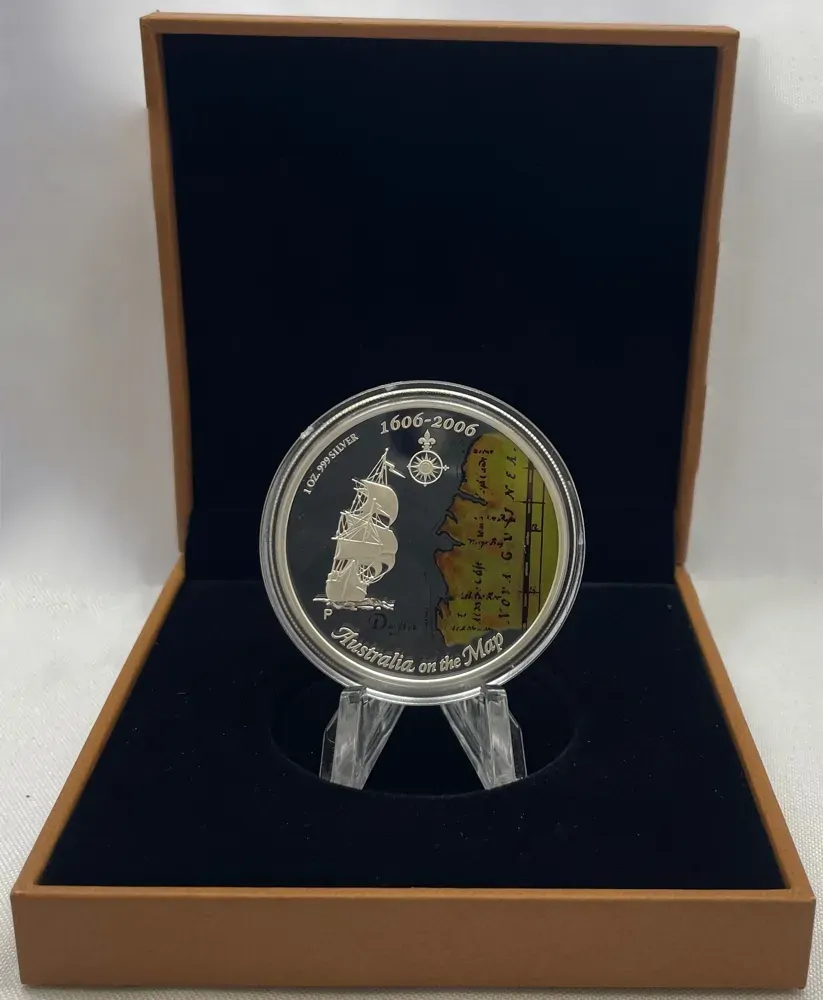 2006 Silver 1 Ounce Proof Coin Australia on the Map
