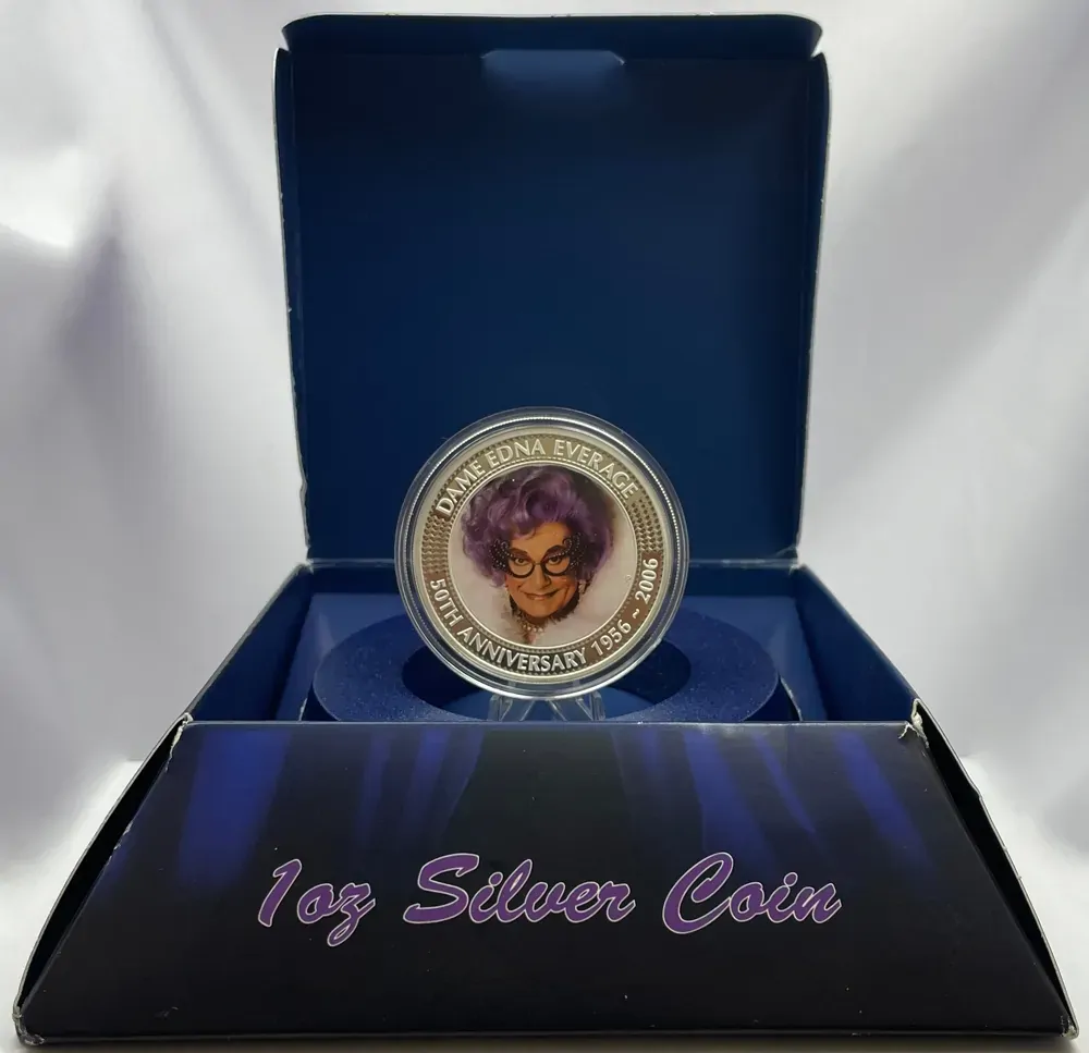 2006 Silver 1 Ounce Proof Coin Dame Edna product image