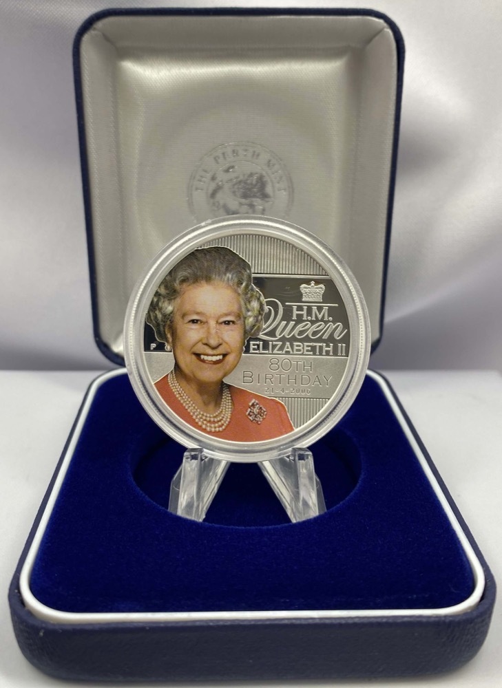 2006 Silver 1 Ounce Proof Coin Queen's 80th Birthday product image
