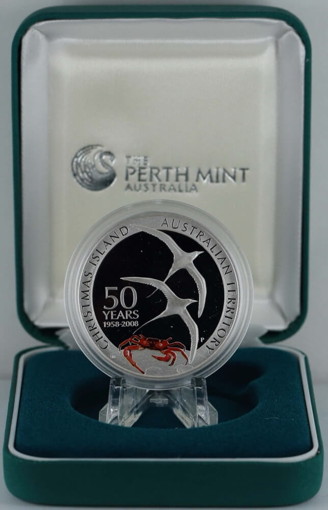 2008 Silver One Ounce Proof Coin Christmas Island product image