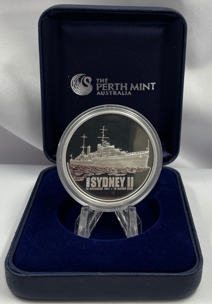 2008 Silver One Ounce Proof Coin HMAS Sydney II