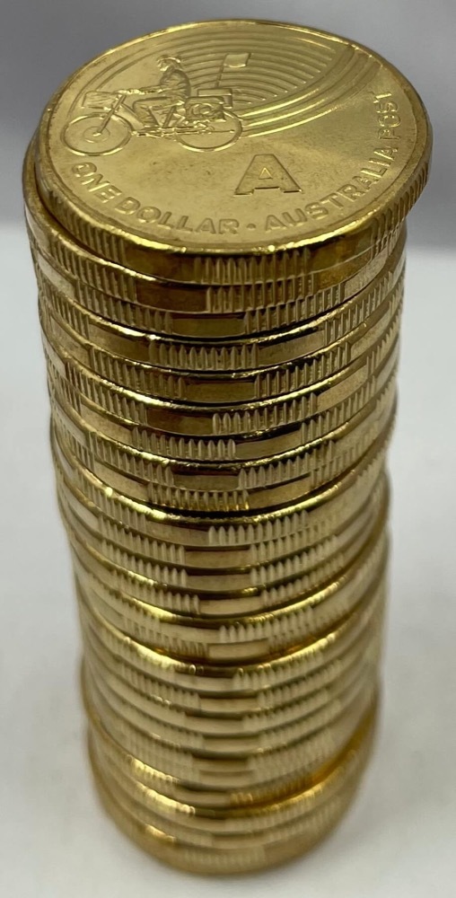 2019 1 Dollar Set of 26 Coins in Unsealed Tube The Great Aussie Coin Hunt product image