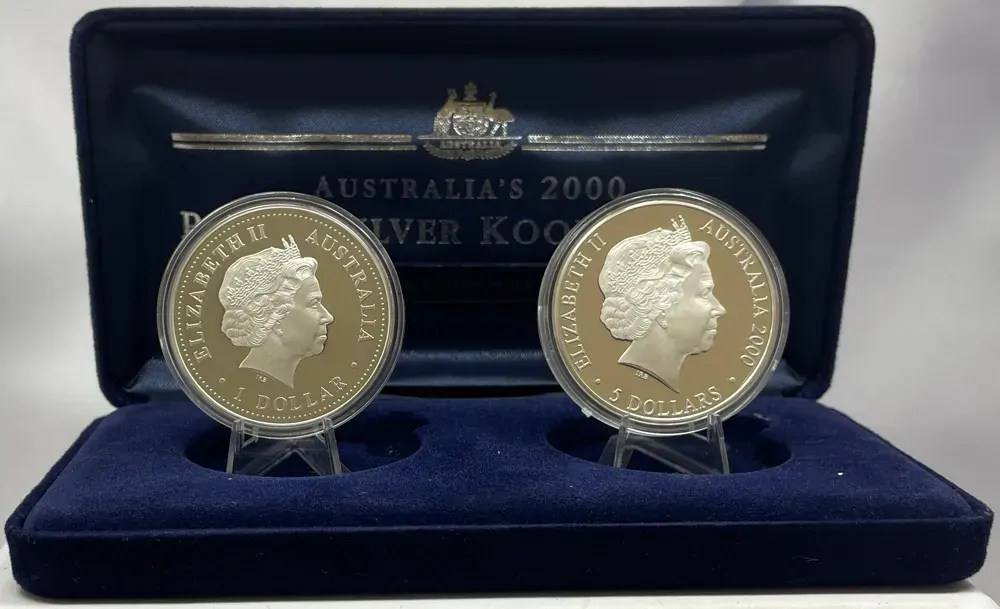 2000 Silver Kookaburra Two Coin Set (2 *1oz)