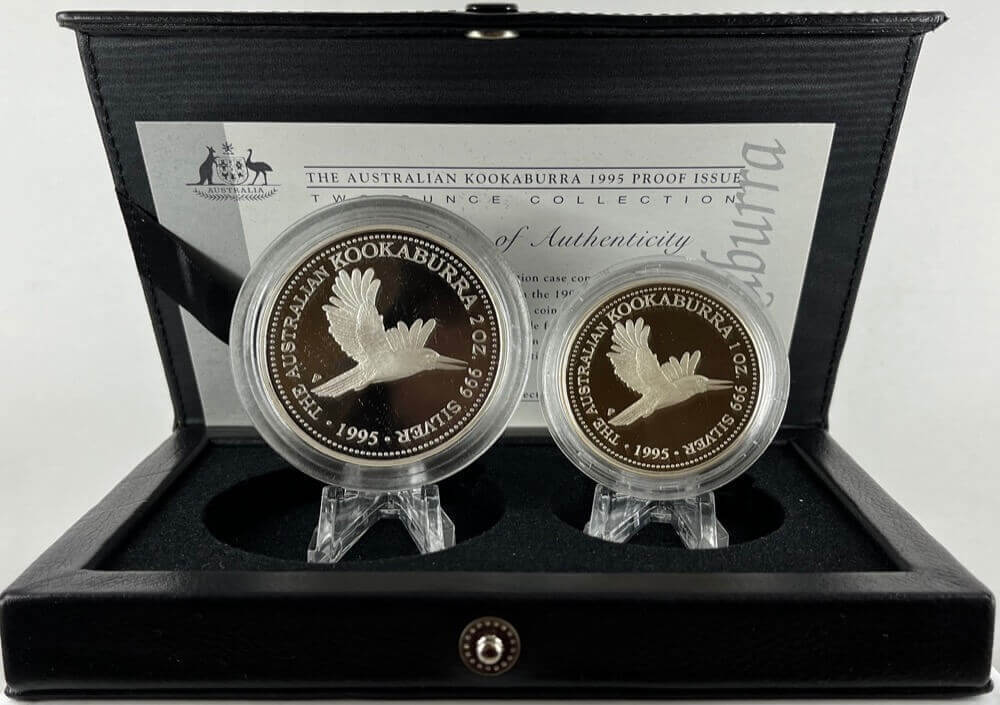 1995 Silver Two Coin Set (2oz 1oz) Kookaburra product image