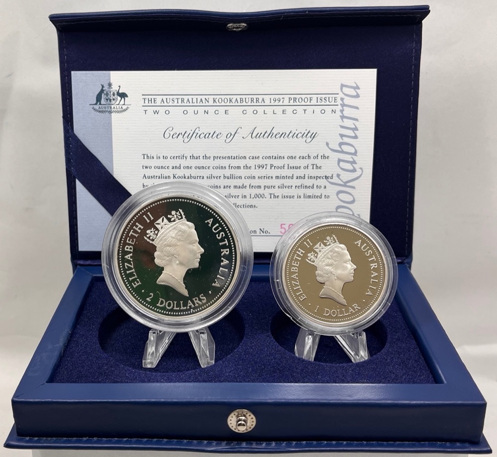 1997 Silver Two Coin Set (2oz 1oz) Kookaburra product image
