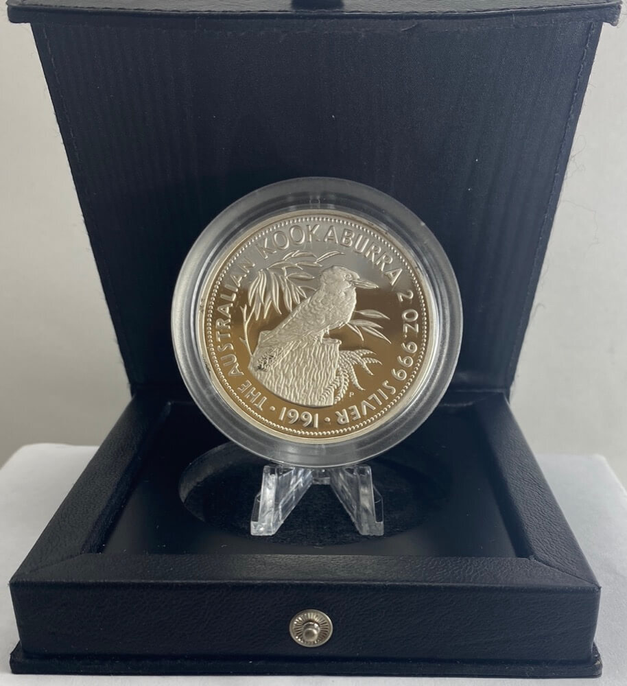 1991 Silver Two Ounce Proof Coin Kookaburra
