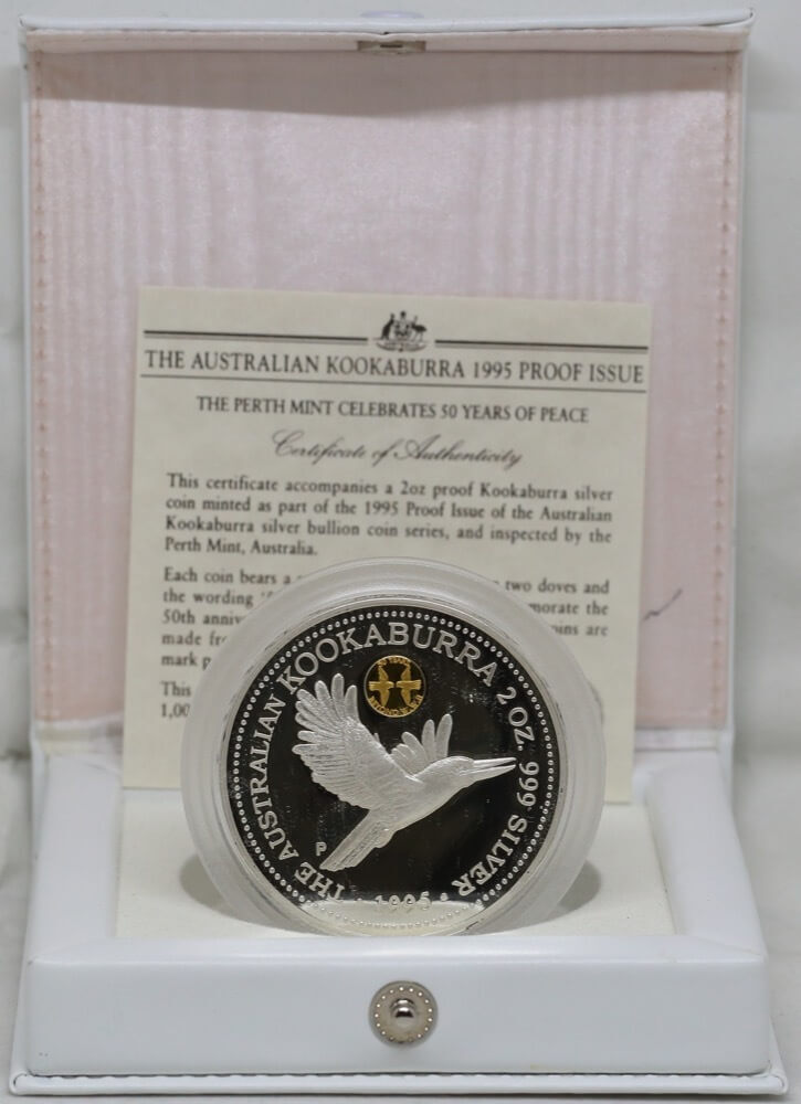 1995 Silver Two Ounce Proof Privy Mark WWII
