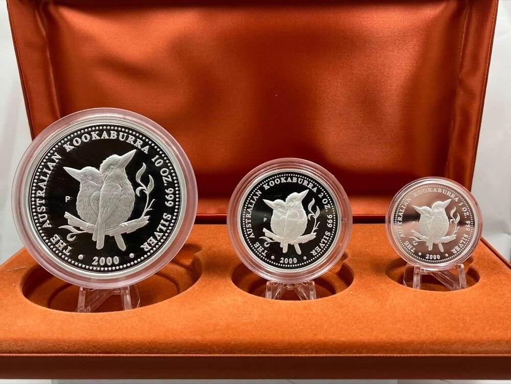 2000 Silver Three Coin Kookaburra Set product image