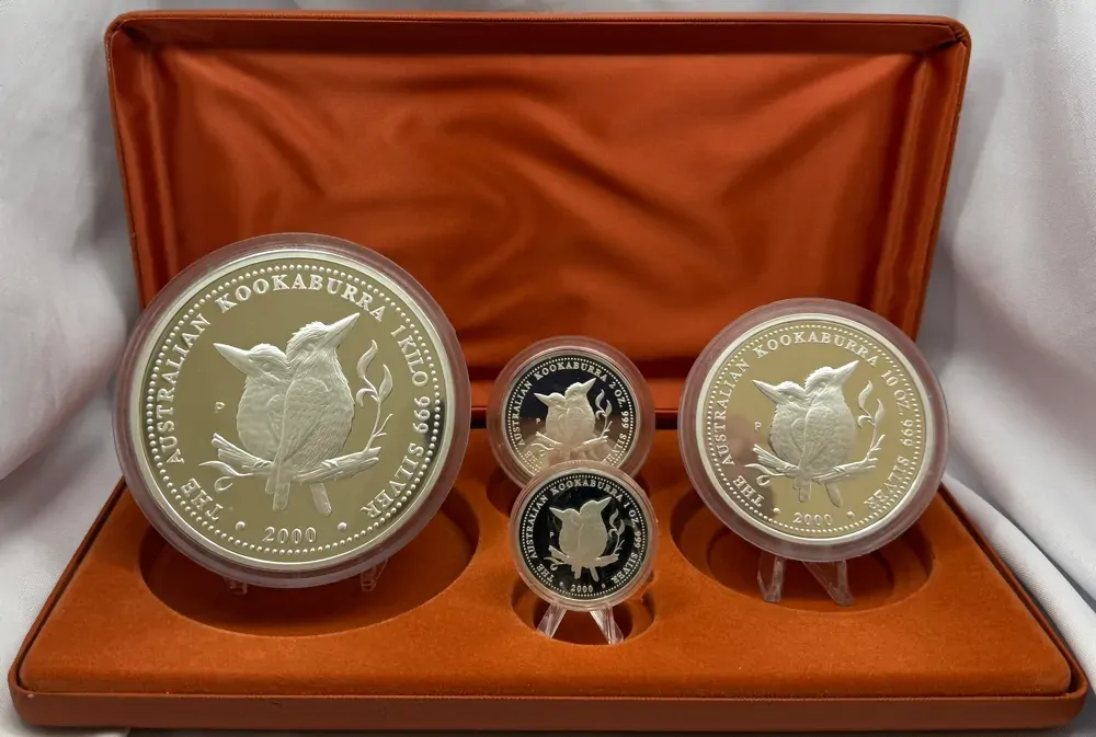 2000 Silver Four Coin Set (1kg 10oz 2oz 1oz)