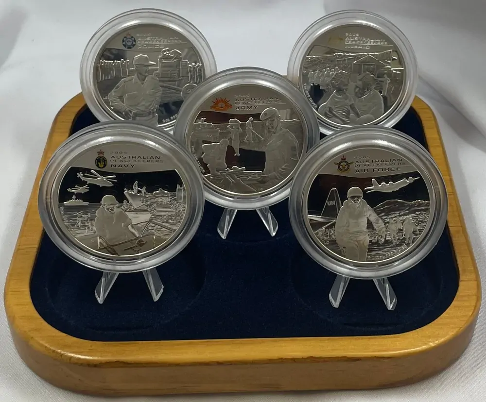 2005 Silver Five Coin Proof Set (5 * 2oz) Peacekeepers