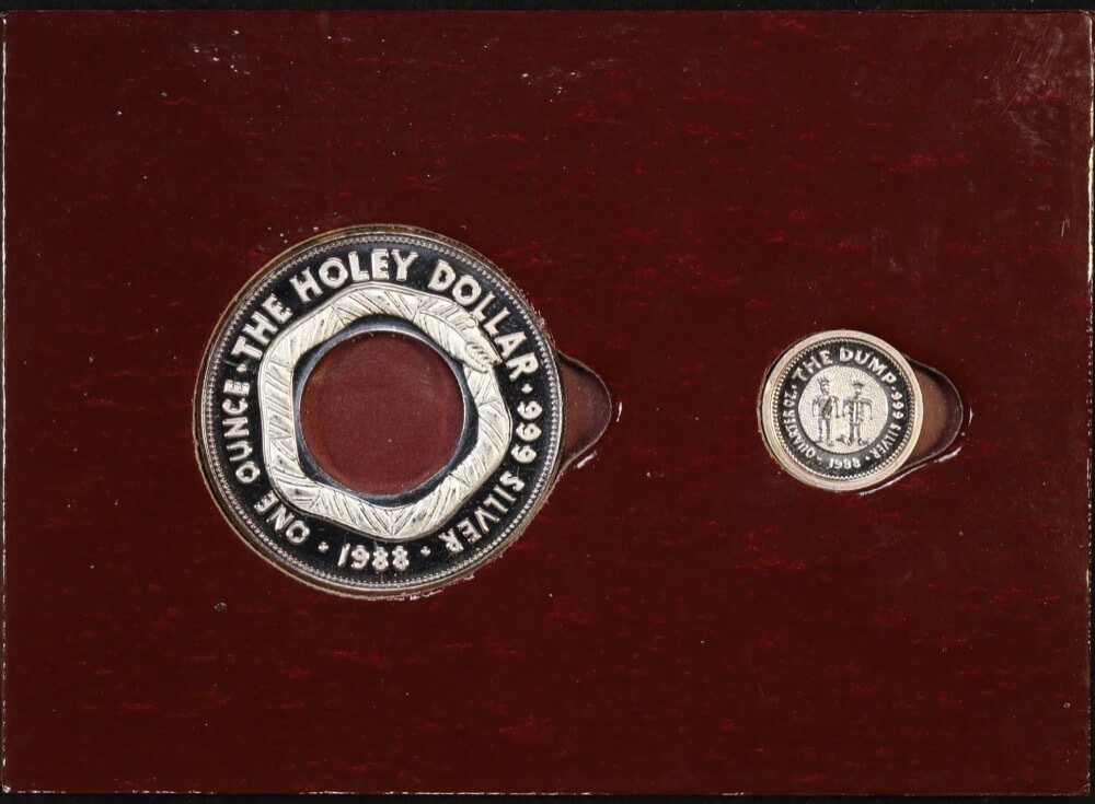 1988 Silver Holey Dollar And Dump Coin Set