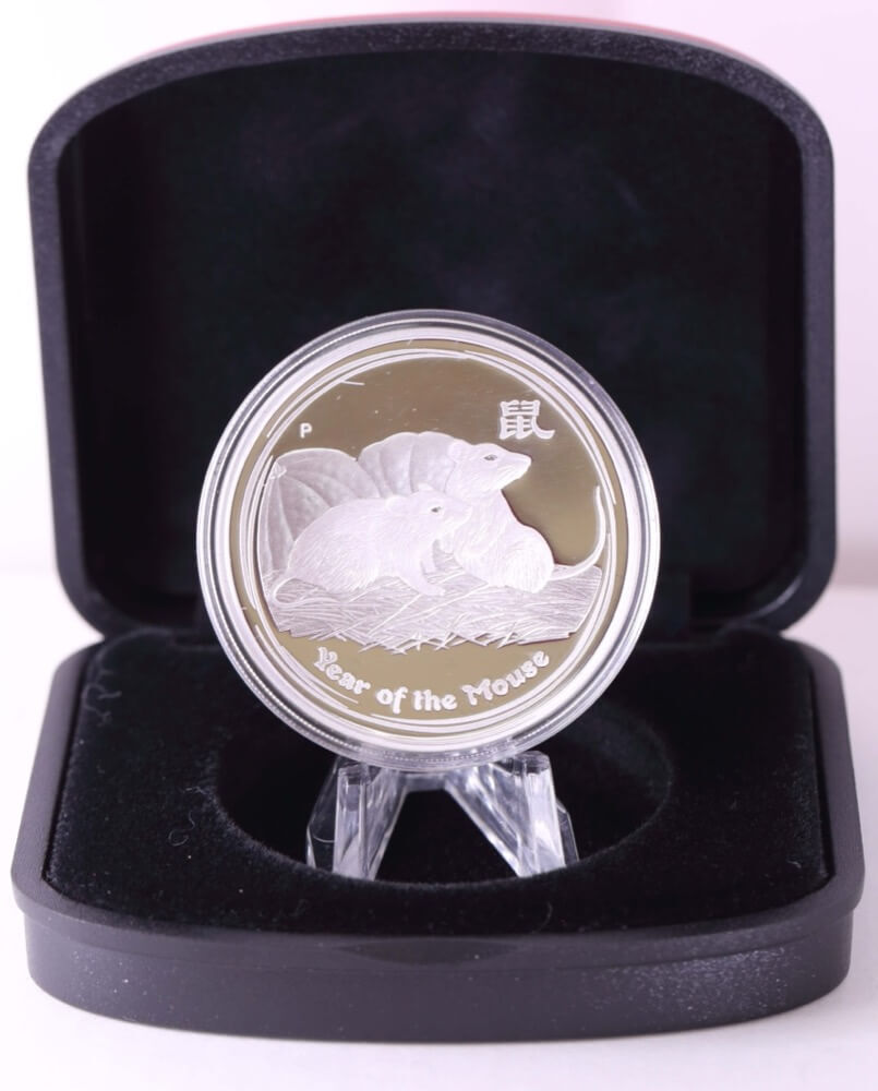 2008 Silver Lunar One Ounce Proof Coin - Series II Mouse product image