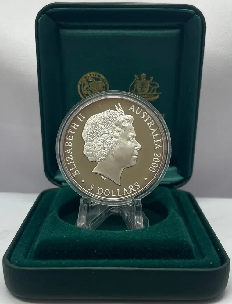 2000 Silver 1 Ounce Olympic Proof Coin A Sea Change (II)