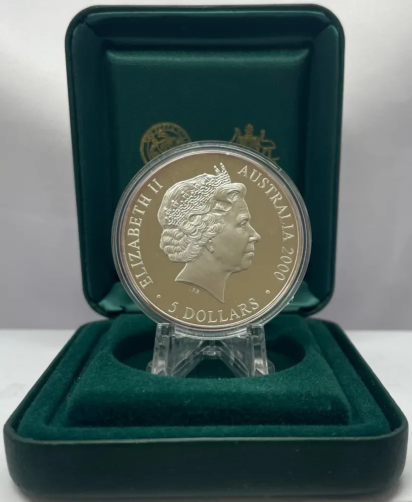 2000 Silver 1 Ounce Olympic Proof Coin Reaching the World (II)