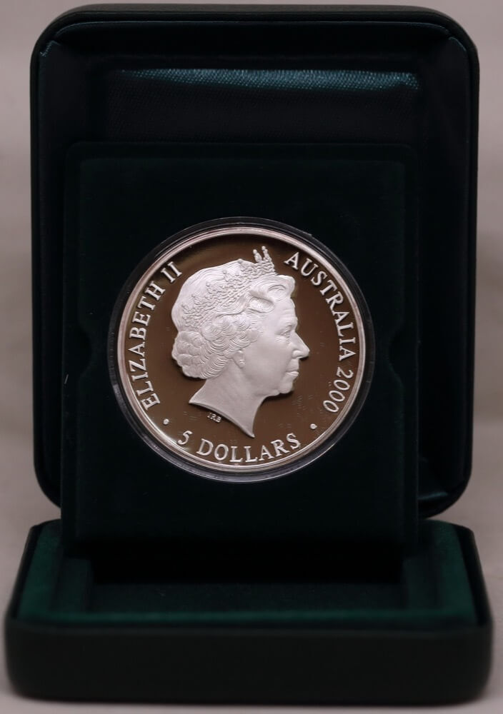 2000 Silver Olympic Proof Coin Kookaburra and Waratah product image