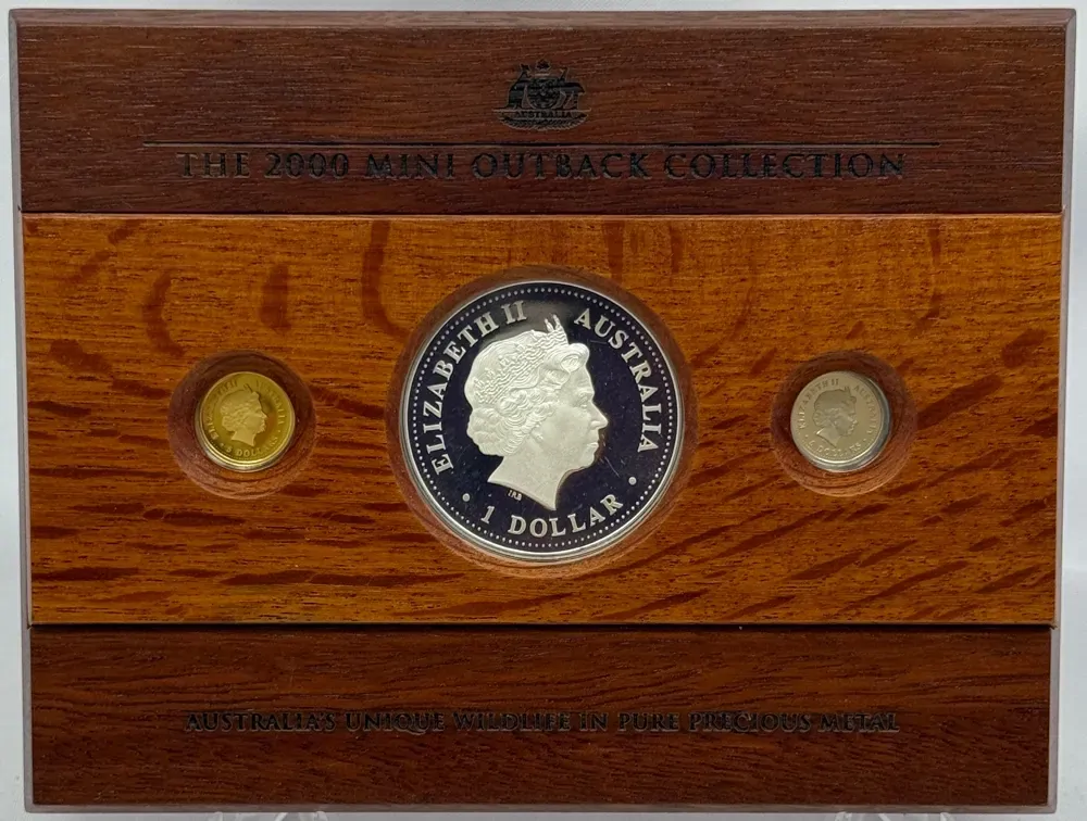 2000 Gold Platinum Silver Proof Coin Set Mini Outback Collection