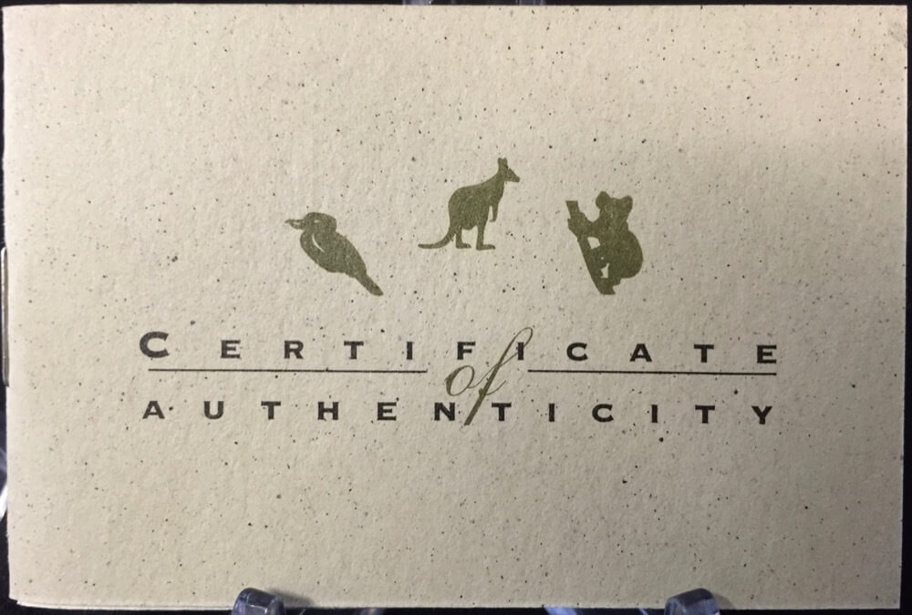 1997 Gold Platinum Silver Family of Precious Metals Proof Coin Set