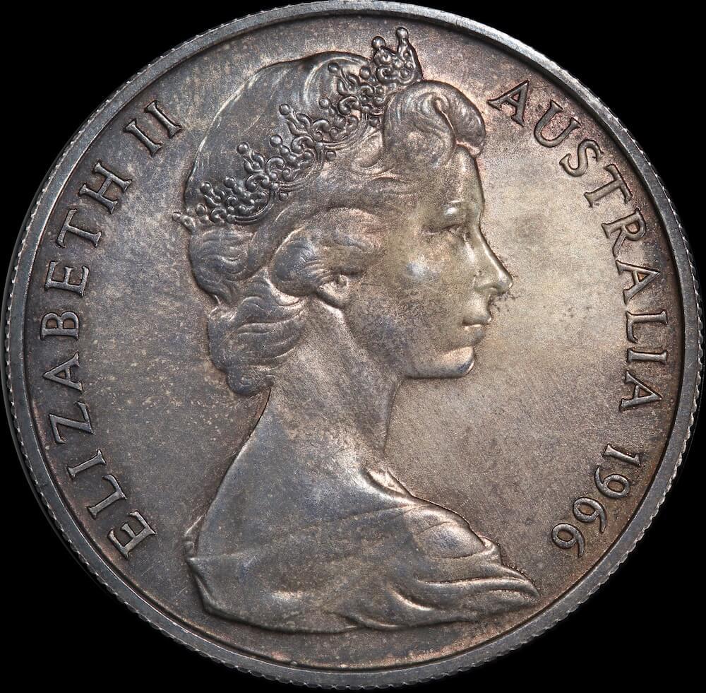 Australia 1966 Specimen Fifty Cent ex Nugget Coombs Estate PCGS SP63 product image