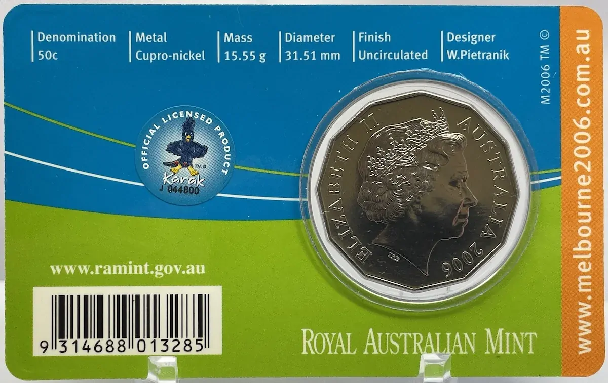 2006 50 Cent Unc Melbourne Commonwealth Games - Cycling
