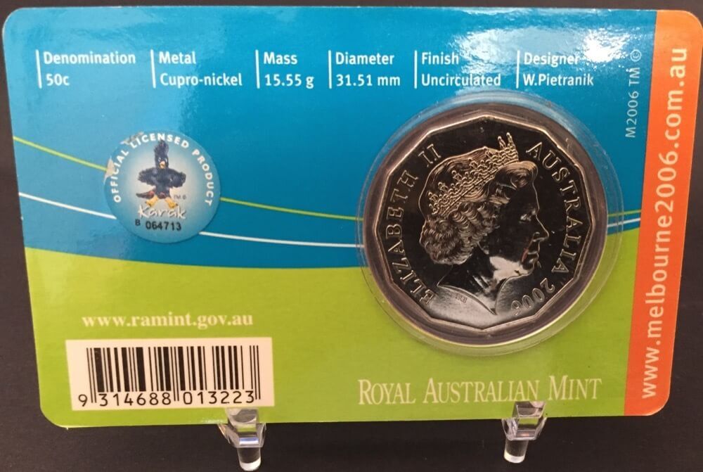 2006 50 Cent Unc Melbourne Commonwealth Games - Gymnastics