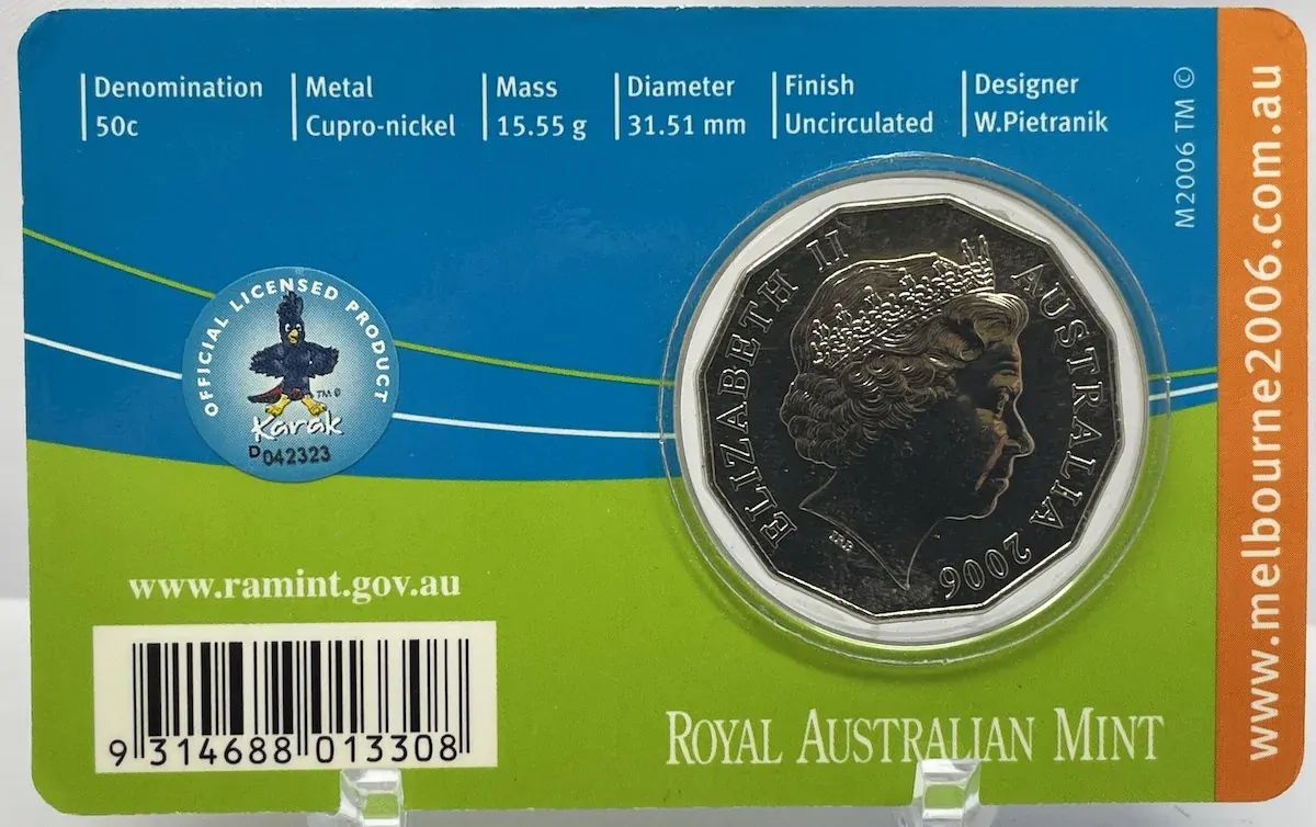 2006 50 Cent Unc Melbourne Commonwealth Games - Athletics