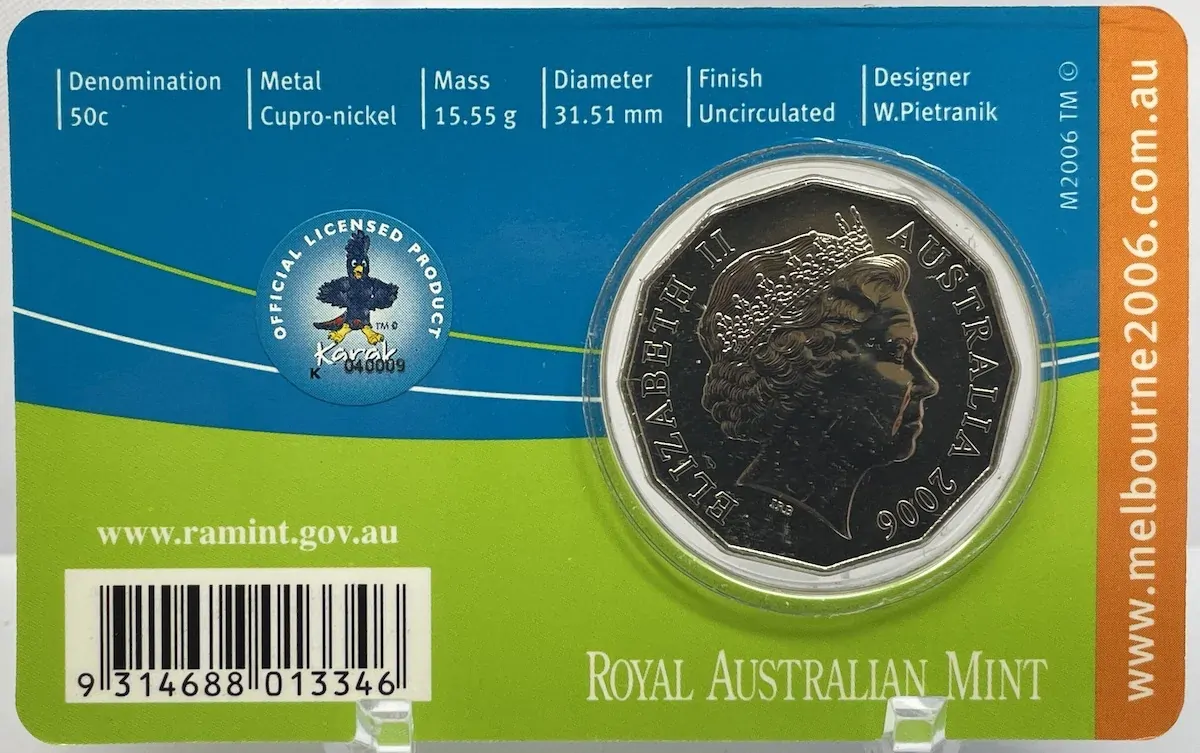 2006 50 Cent Unc Melbourne Commonwealth Games - Netball