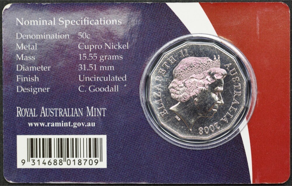 2008 50 Cent Uncirculated Coin Centenary of Scouts