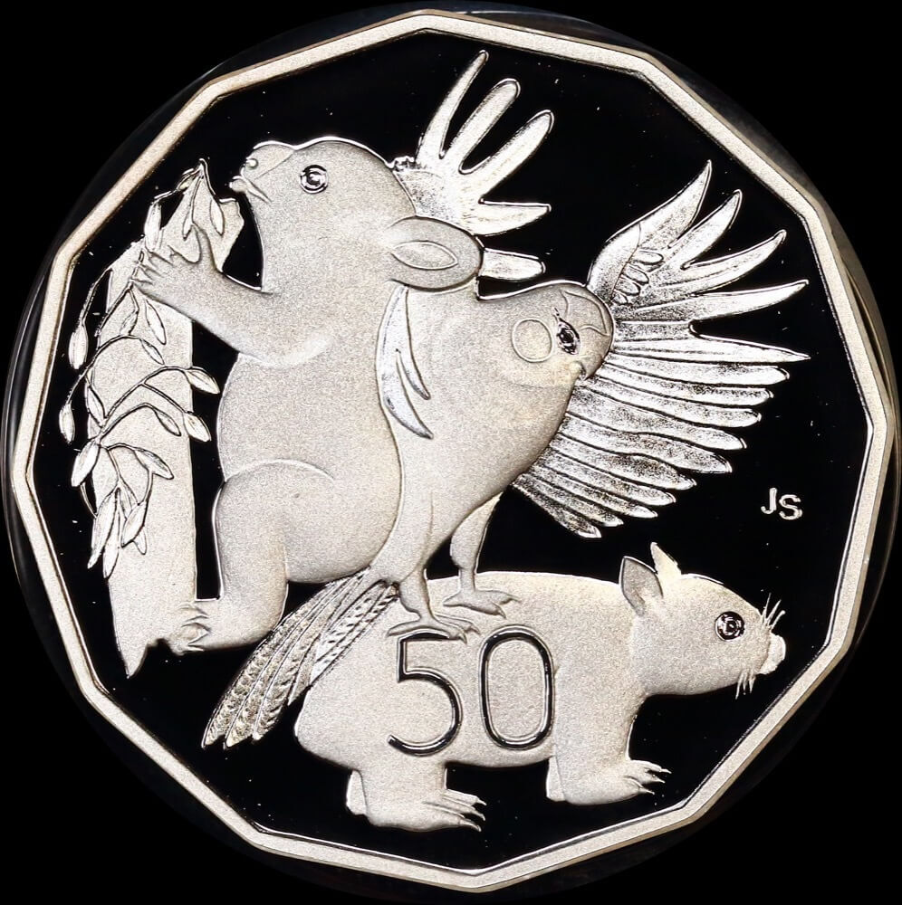 2004 50 Cent Coi Australia Primary Student Design wombat lorikeet koala wildlife
