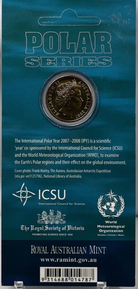 2007 1 Dollar Uncirculated Coin Polar Year