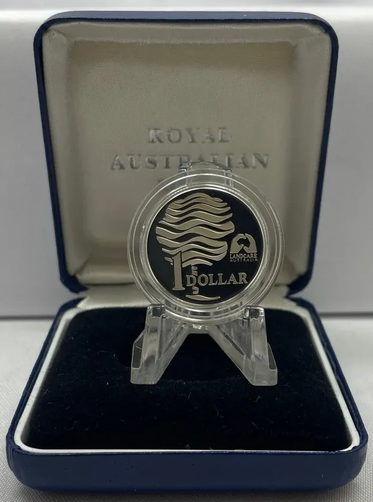 1993 Silver 1 Dollar Proof Coin Landcare