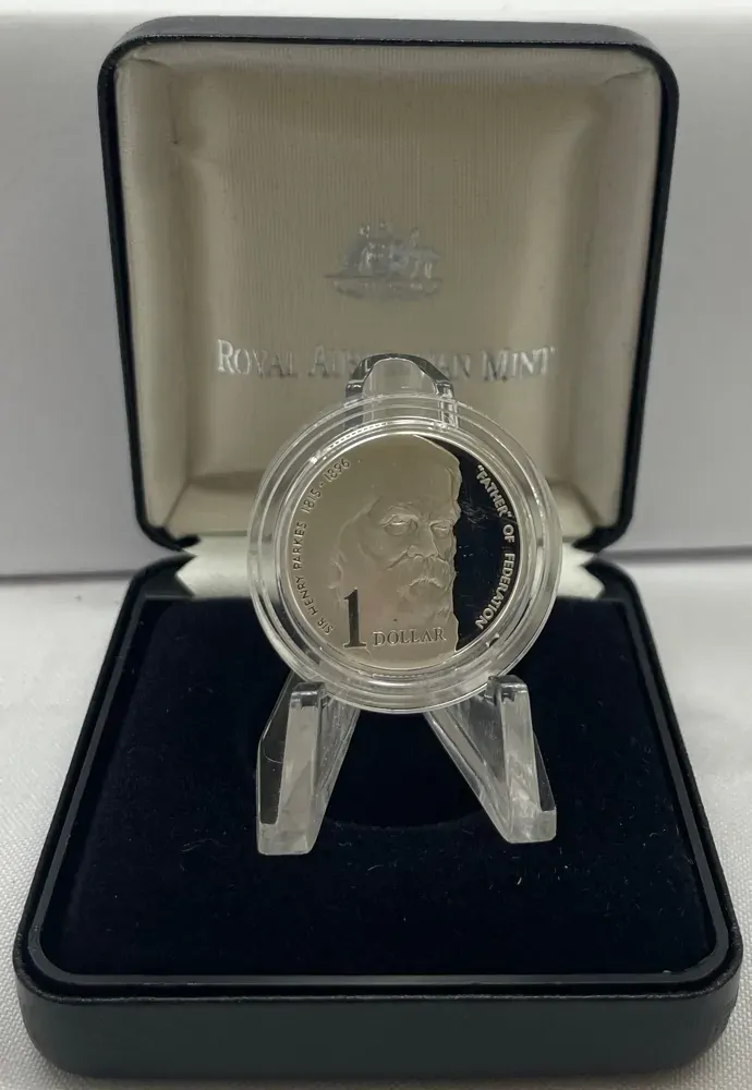 1996 Silver 1 Dollar Proof Coin Henry Parkes
