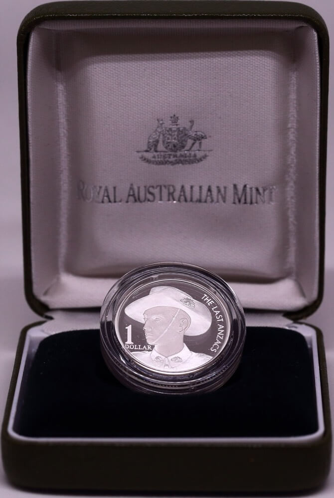 1999 Silver 1 Dollar Proof Coin The Last Anzac product image