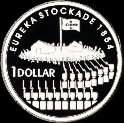 2004 Silver 1 Dollar Proof Coin Eureka Stockade product image