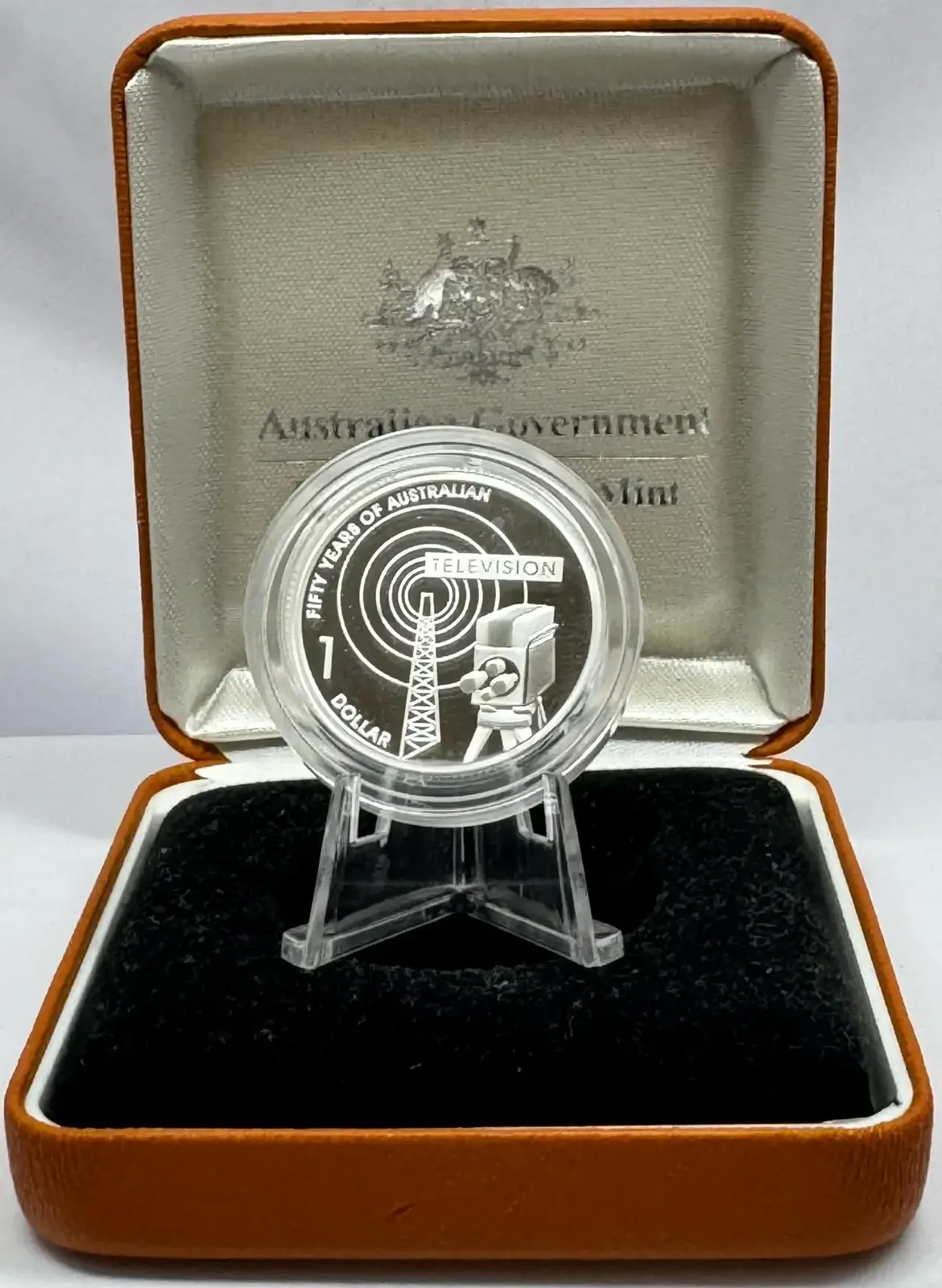 2006 1 Dollar Silver Proof Coin 50 Years of Television product image