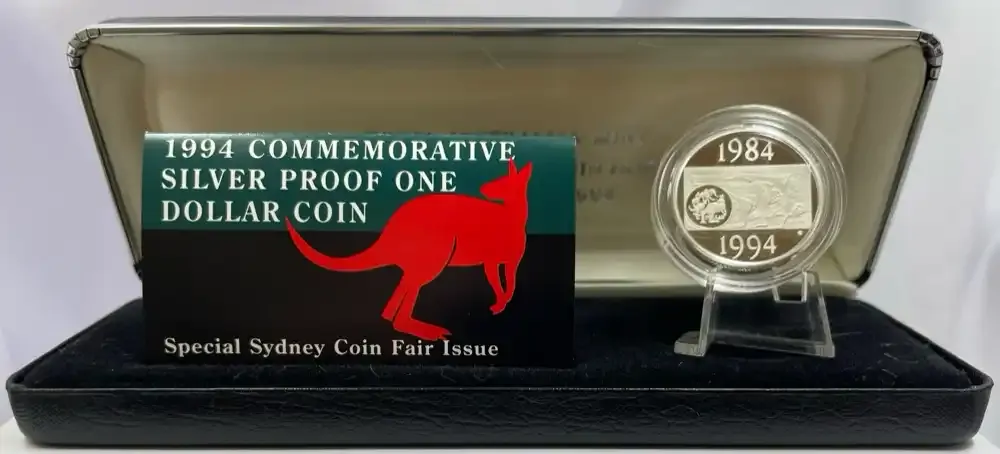 1994 One Dollar Silver Proof Coin Fair Decade Of The Dollar